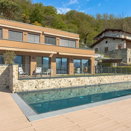 アパート Apartment Lana Gera Lario Lake Como Terrace Shared Pool Ac *